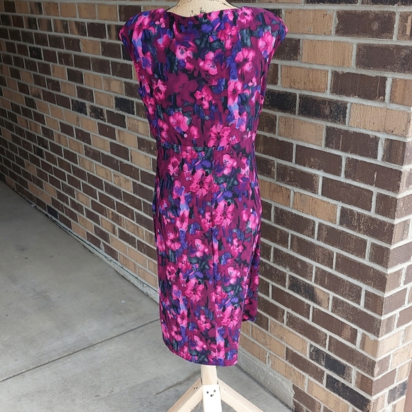 American Living Floral Print cap Sleeve Dress - Picture 4 of 6